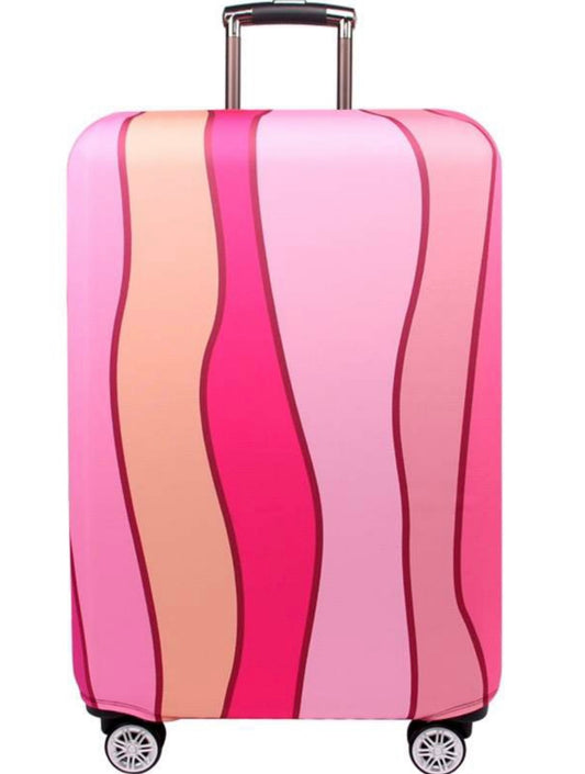 Luggage Covers- Pink Stained Glass