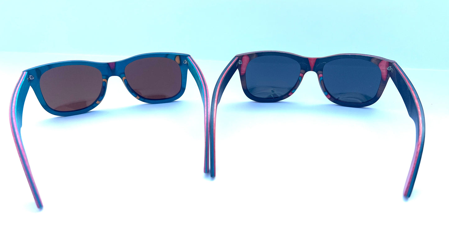 Skateboard Wood Sunglasses