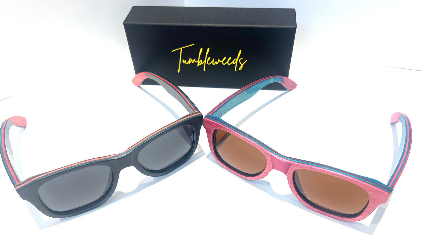 Skateboard Wood Sunglasses